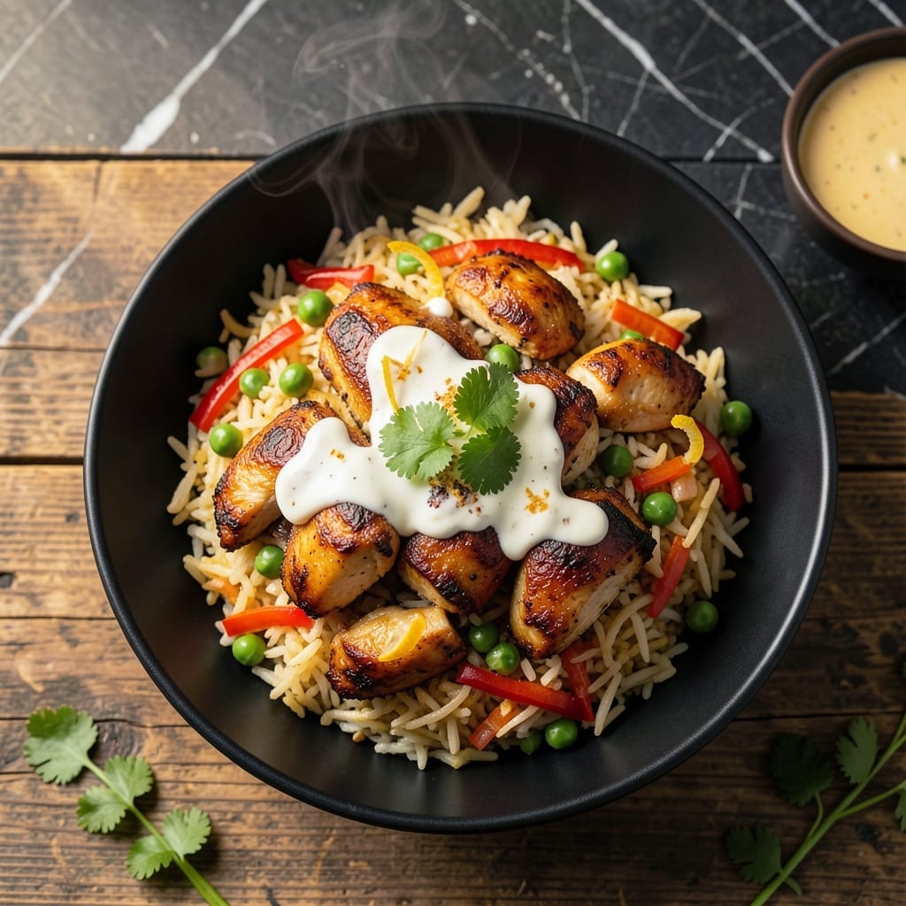 Tandoori Chicken Fried Rice Recipe: Smoky Spiced One-Pan Meal