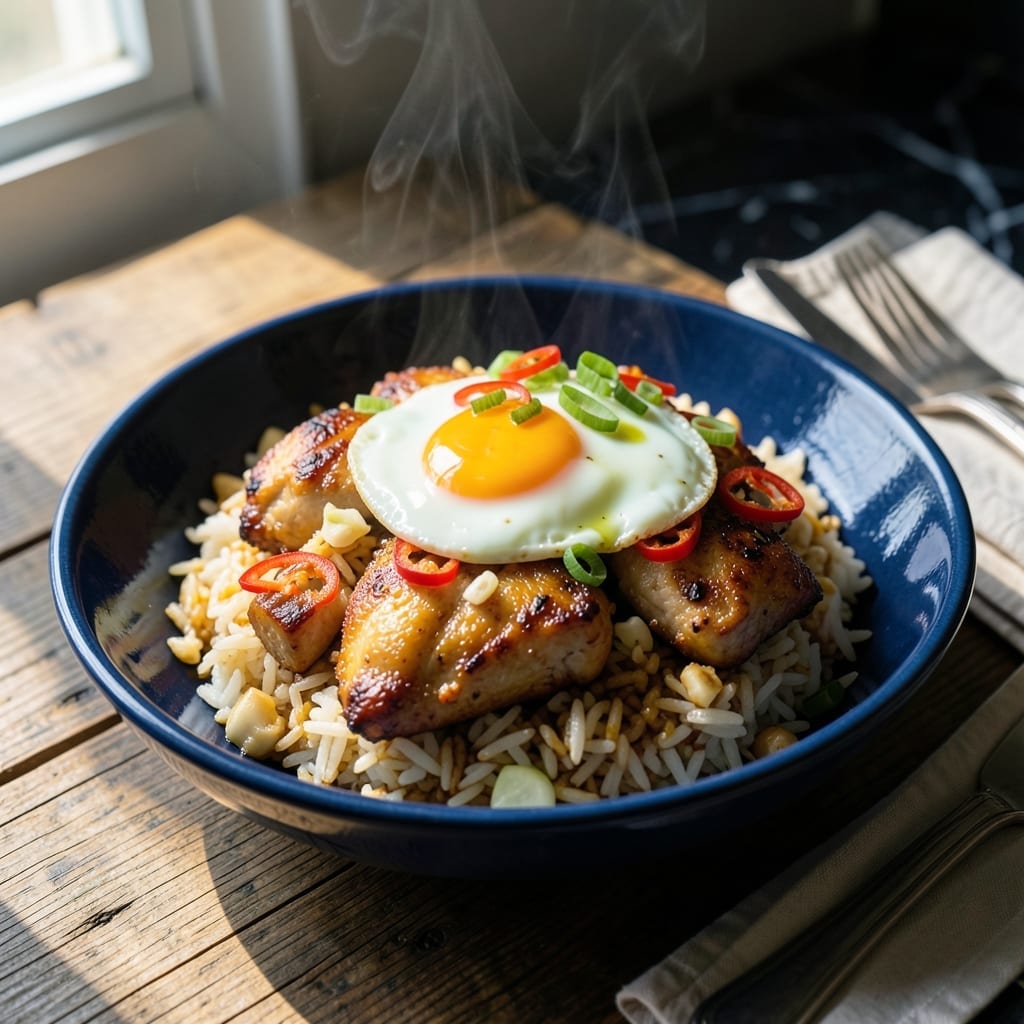 Spicy Thai Chicken Fried Rice Recipe: Wok-Seared Heat and Herbal Aroma