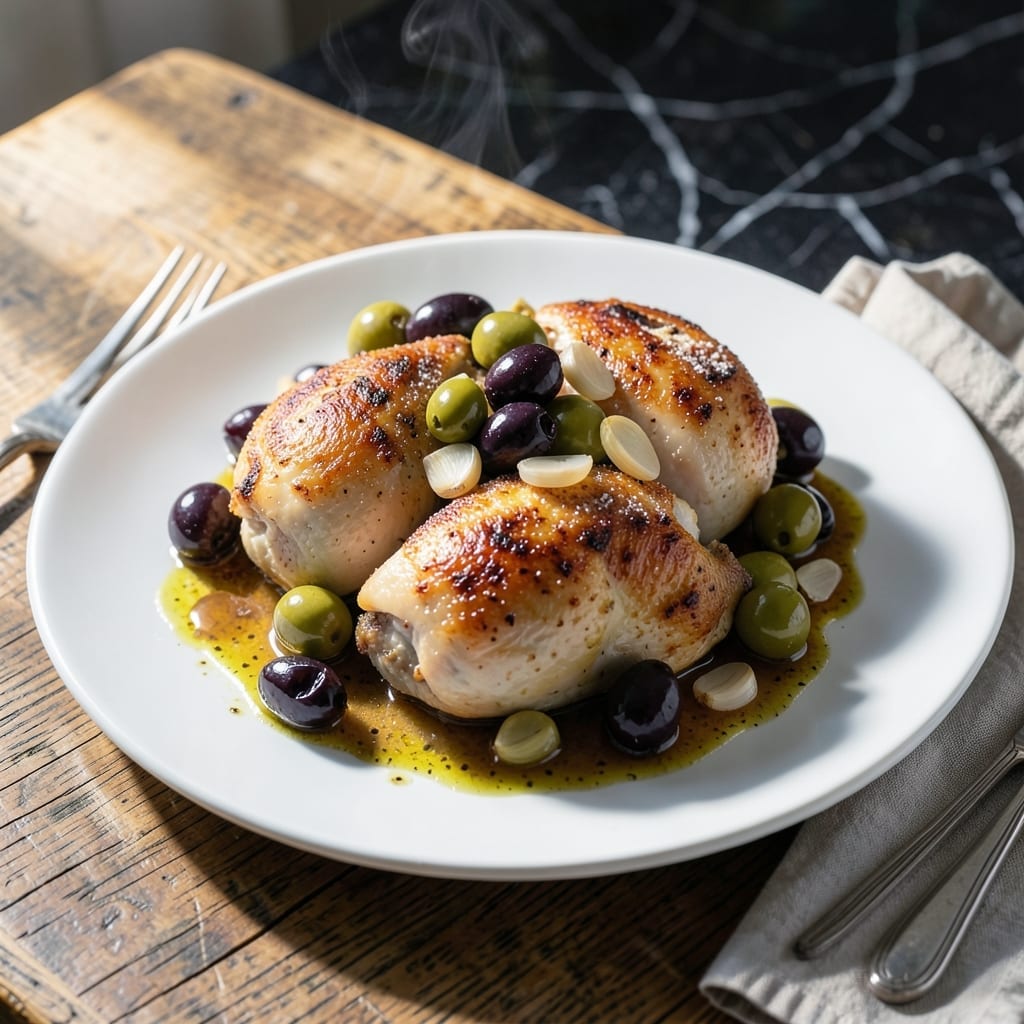 Chicken With Olives Recipe: Mediterranean Briny Bite in Every Forkful