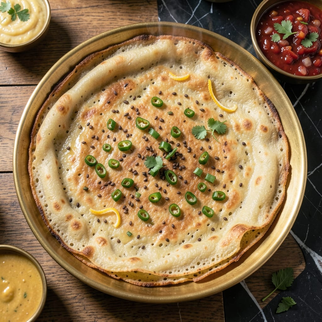 Recipe of Rice Flour Dosa: Crispy South Indian Crepe Delight Recipe of Rice Flour Dosa: Crispy South Indian Crepe Delight