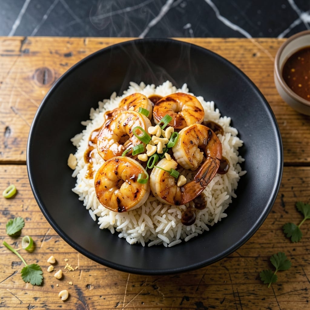 Garlic Shrimp Rice Bowl Recipe: Quick Asian-Inspired Feast