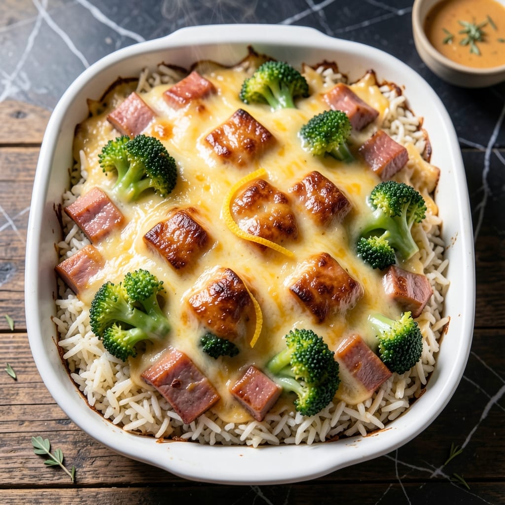Ham Cheese Broccoli Rice Casserole Recipe: Baked Cheesy Goodness With Fluffy Grains Ham Cheese Broccoli Rice Casserole Recipe: Baked Cheesy Goodness With Fluffy Grains