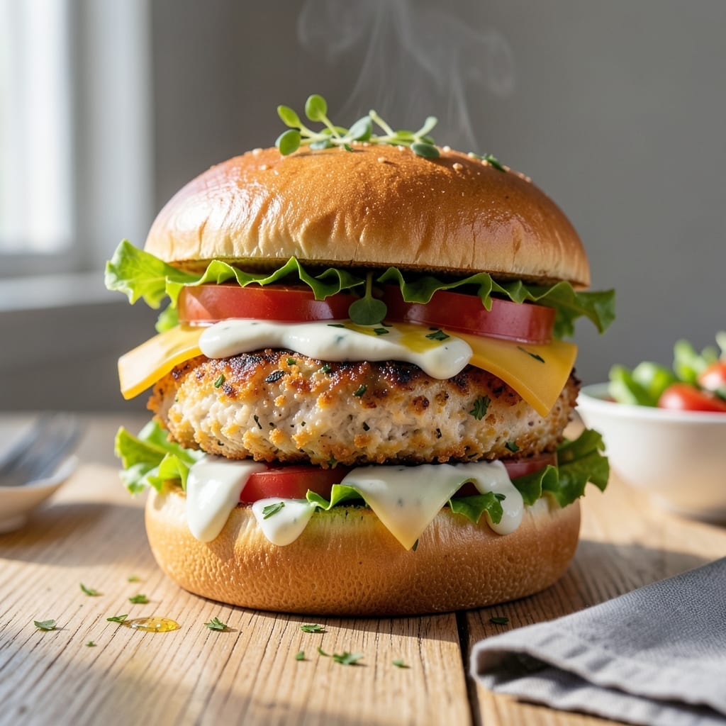 Chicken Burger Patty Recipe: Moist Centers with Herbed Crisp Crust