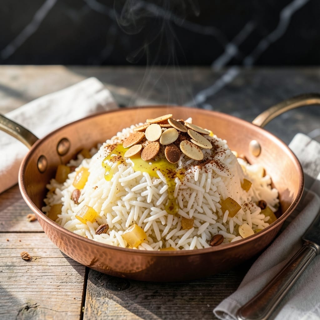Georgian Rice Recipe: Fragrant Spiced Pilaf With Toasted Almonds Georgian Rice Recipe: Fragrant Spiced Pilaf With Toasted Almonds