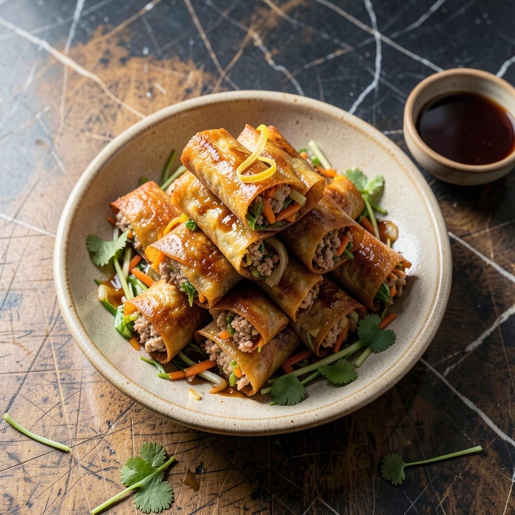 Chicken Lumpia Recipe: Filipino Crispy Spring Rolls With Savory Filling Chicken Lumpia Recipe: Filipino Crispy Spring Rolls With Savory Filling