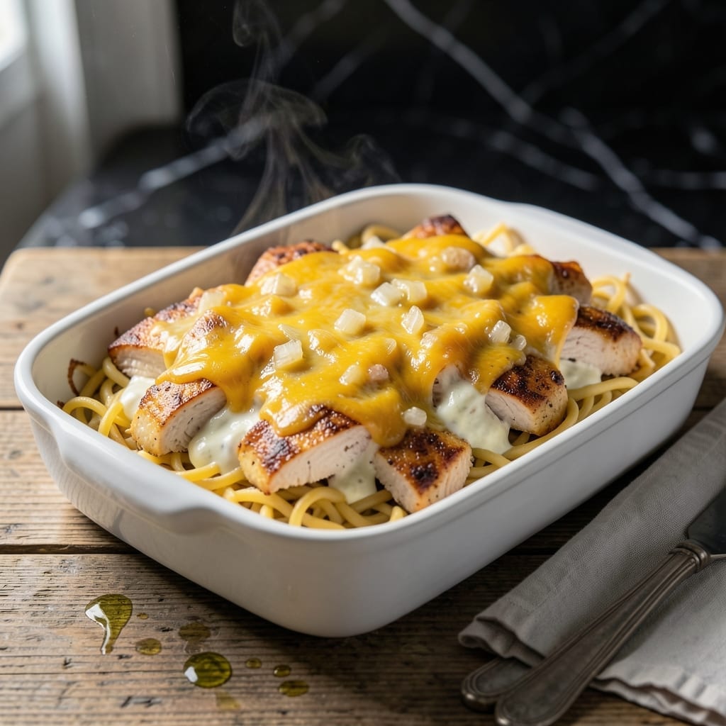 Chicken Noodle Bake Recipe: Cheesy Layers of Home-Style Comfort Chicken Noodle Bake Recipe: Cheesy Layers of Home-Style Comfort