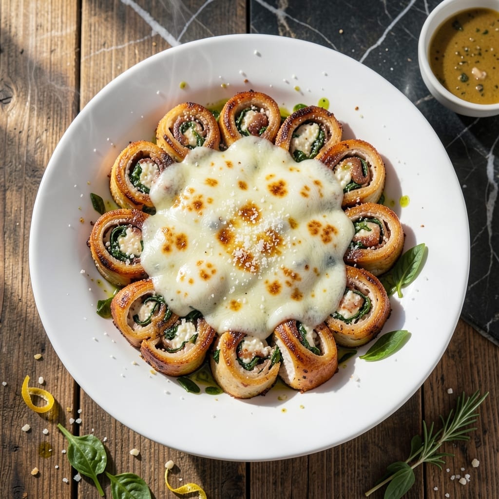 Chicken Rollatini Recipe: Cheesy Spinach-Stuffed Delight Chicken Rollatini Recipe: Cheesy Spinach-Stuffed Delight