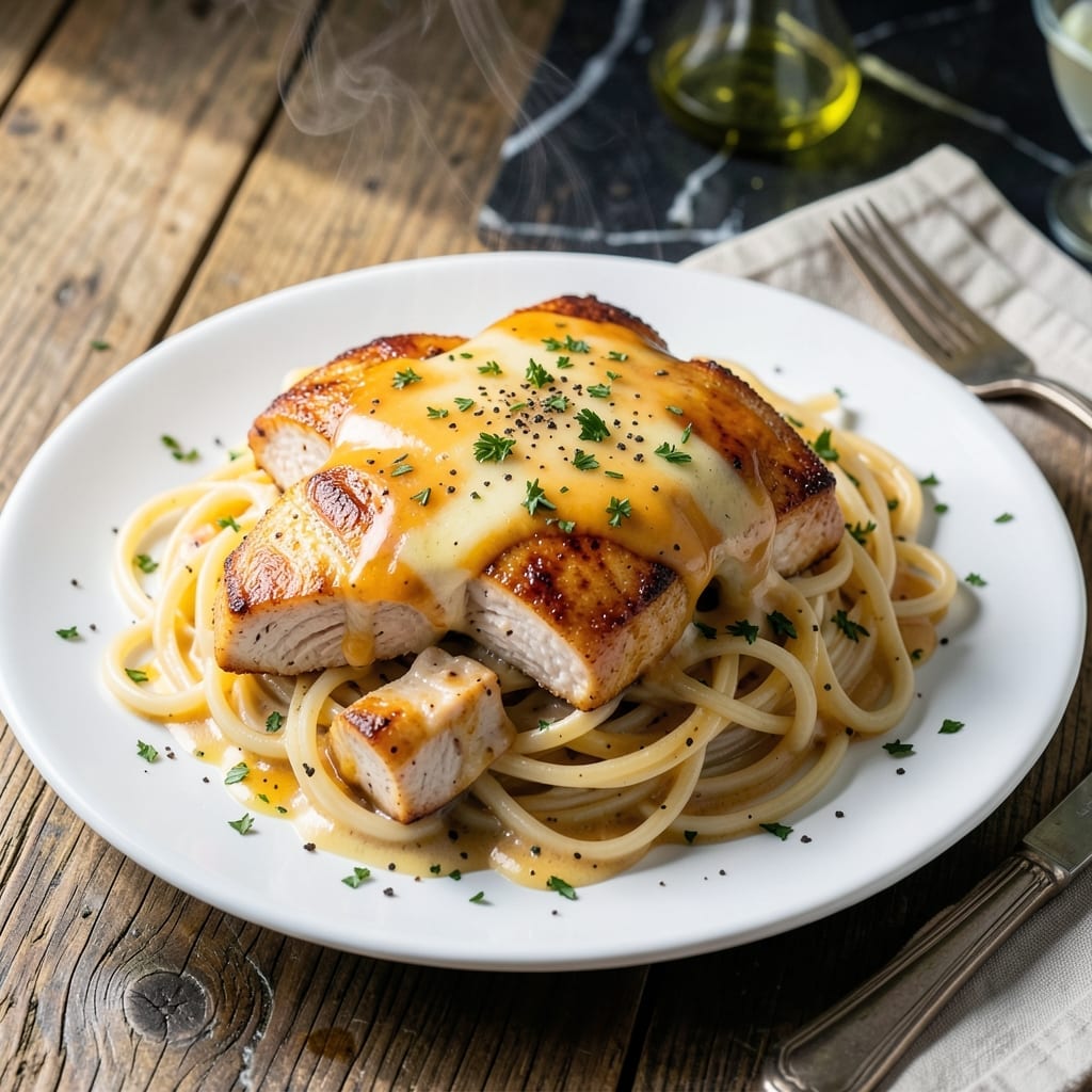 Chicken Spaghetti Recipe: Cheesy Baked Comfort with a Kick