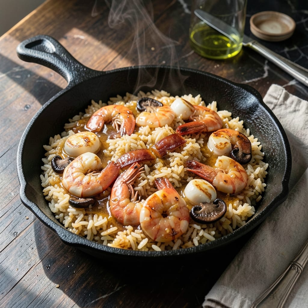 Hong Kong Baked Seafood Rice Recipe: Wok-Infused Ocean Harvest in One Pot Hong Kong Baked Seafood Rice Recipe: Wok-Infused Ocean Harvest in One Pot