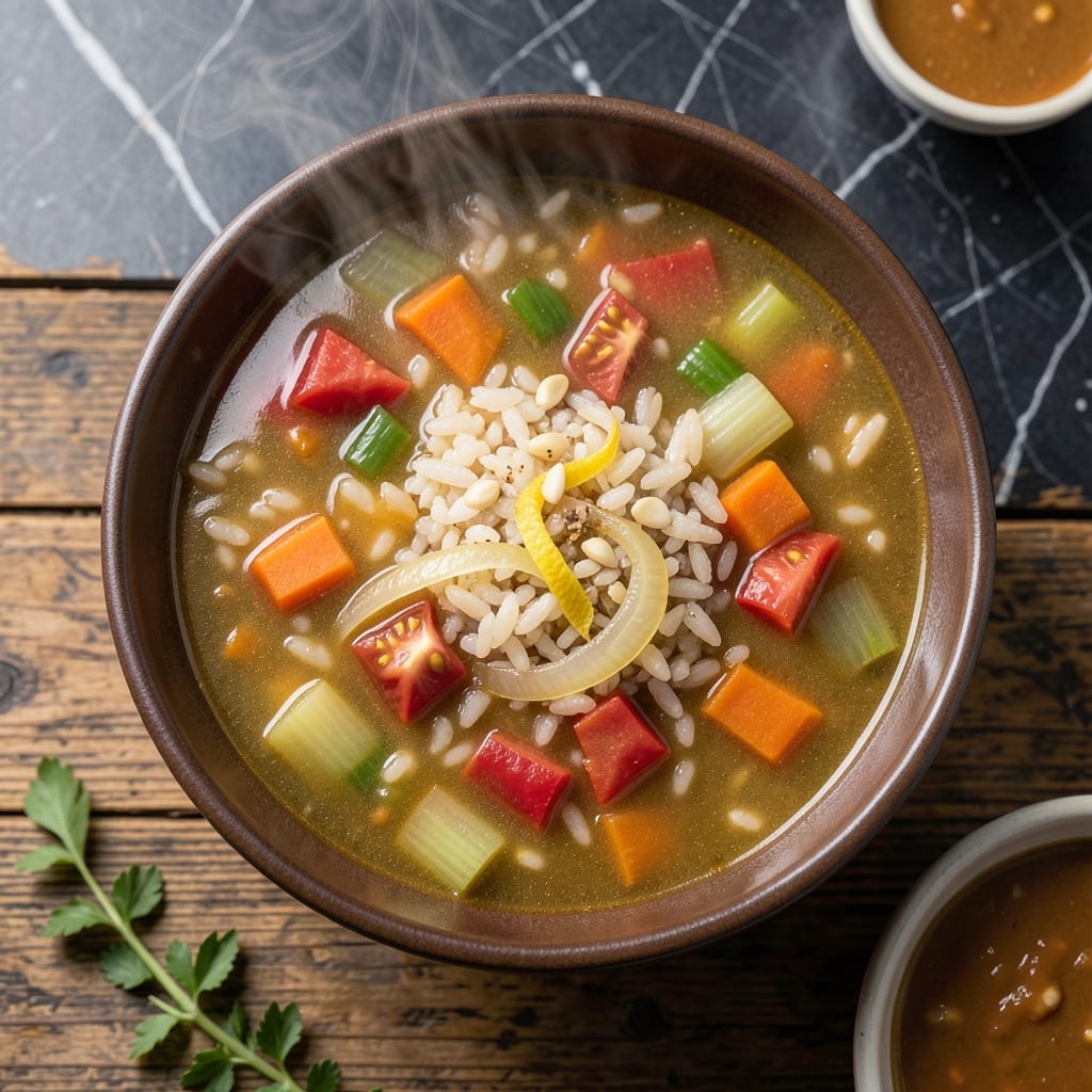 Slow Cooker Vegetable Rice Soup Recipe: Simmered Garden Goodness All Day Slow Cooker Vegetable Rice Soup Recipe: Simmered Garden Goodness All Day