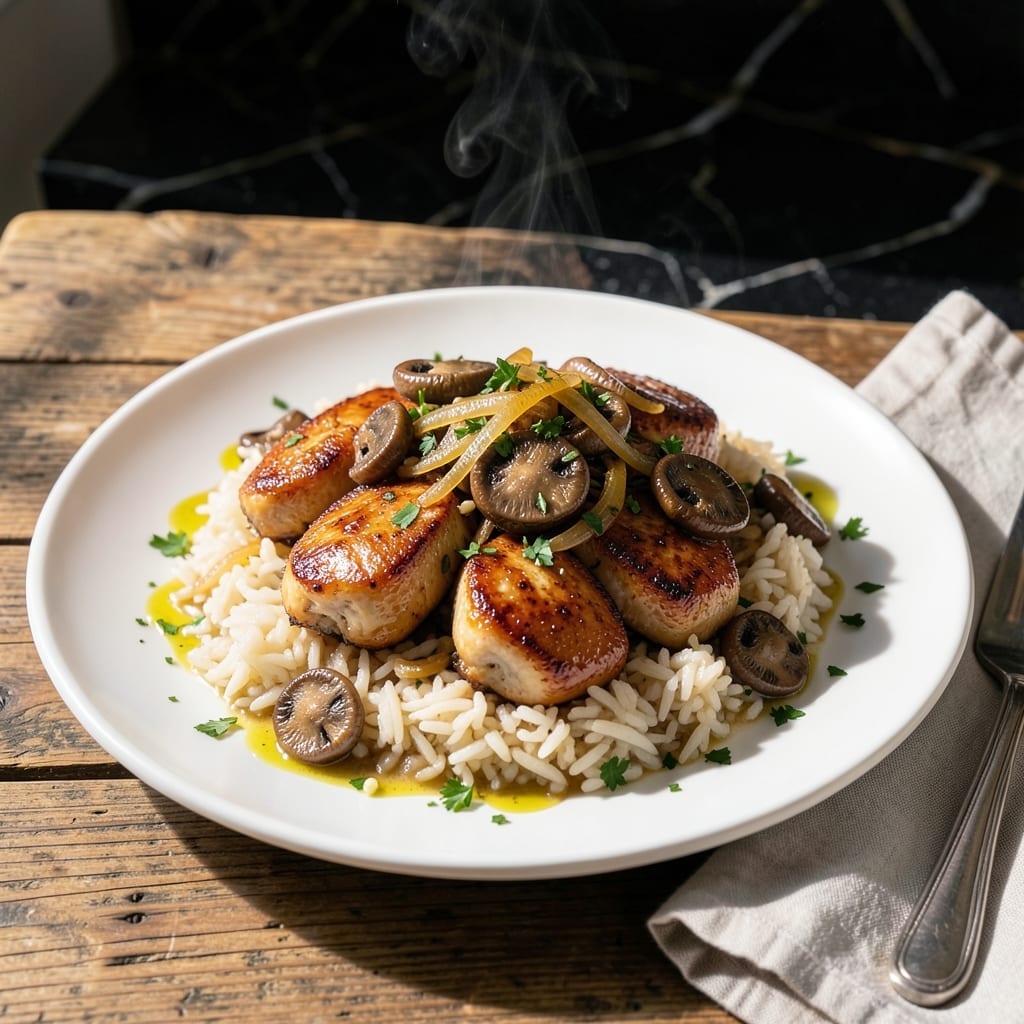 Chicken Mushroom Rice Recipe: Earthy Umami in One Pot