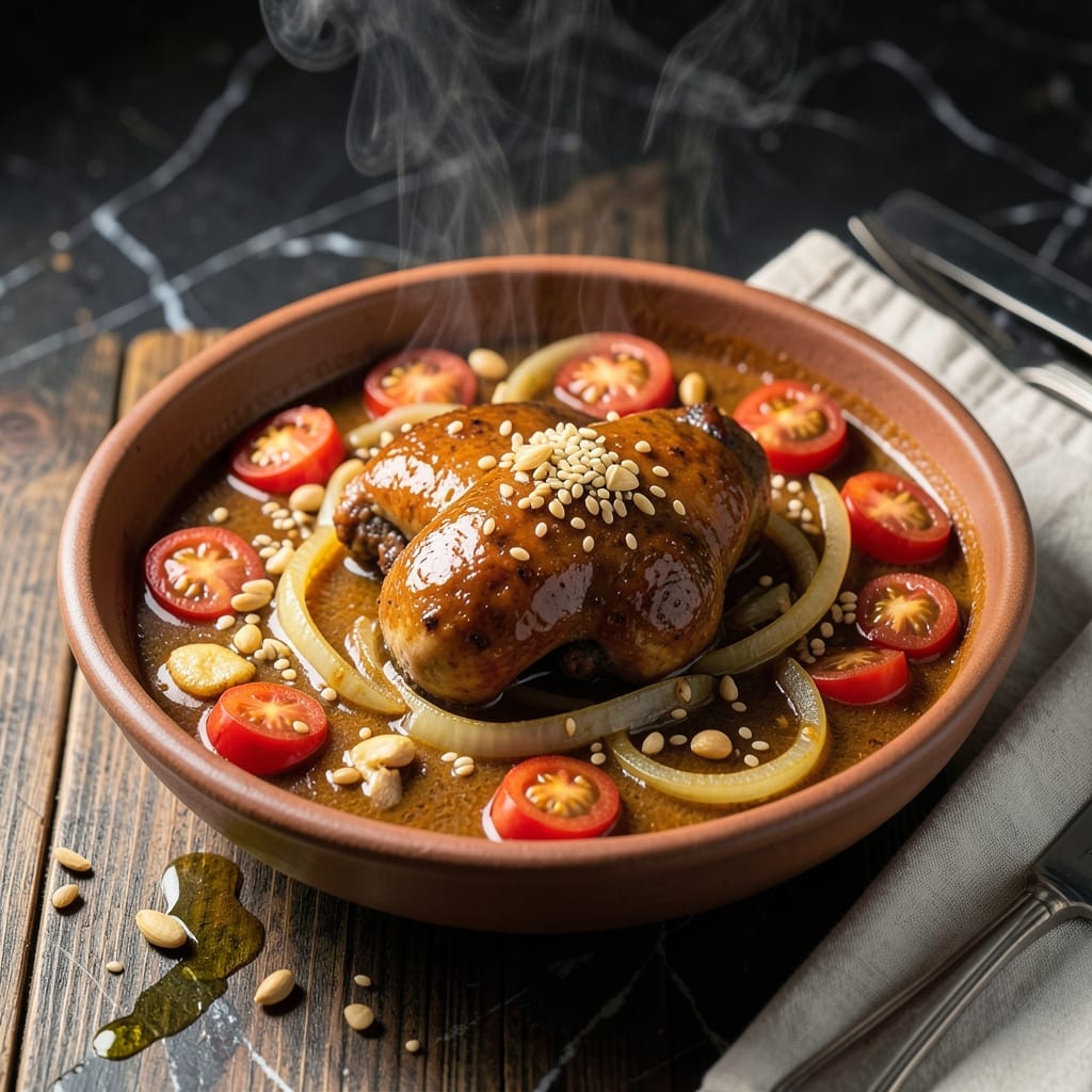 Chicken Ka Salan Pakistani Recipe: Spiced Peanut and Sesame Delight