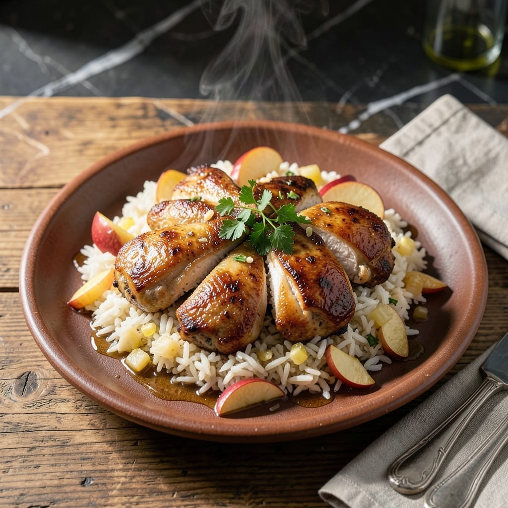 Apple Chicken Rice Recipe: Sweet and Savory One-Pan Dinner