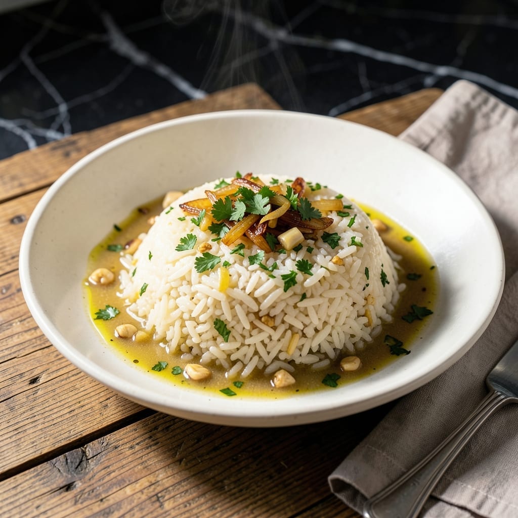 Grassfields Rice Pilaf Recipe: Buttery Grains With Herb Infusion