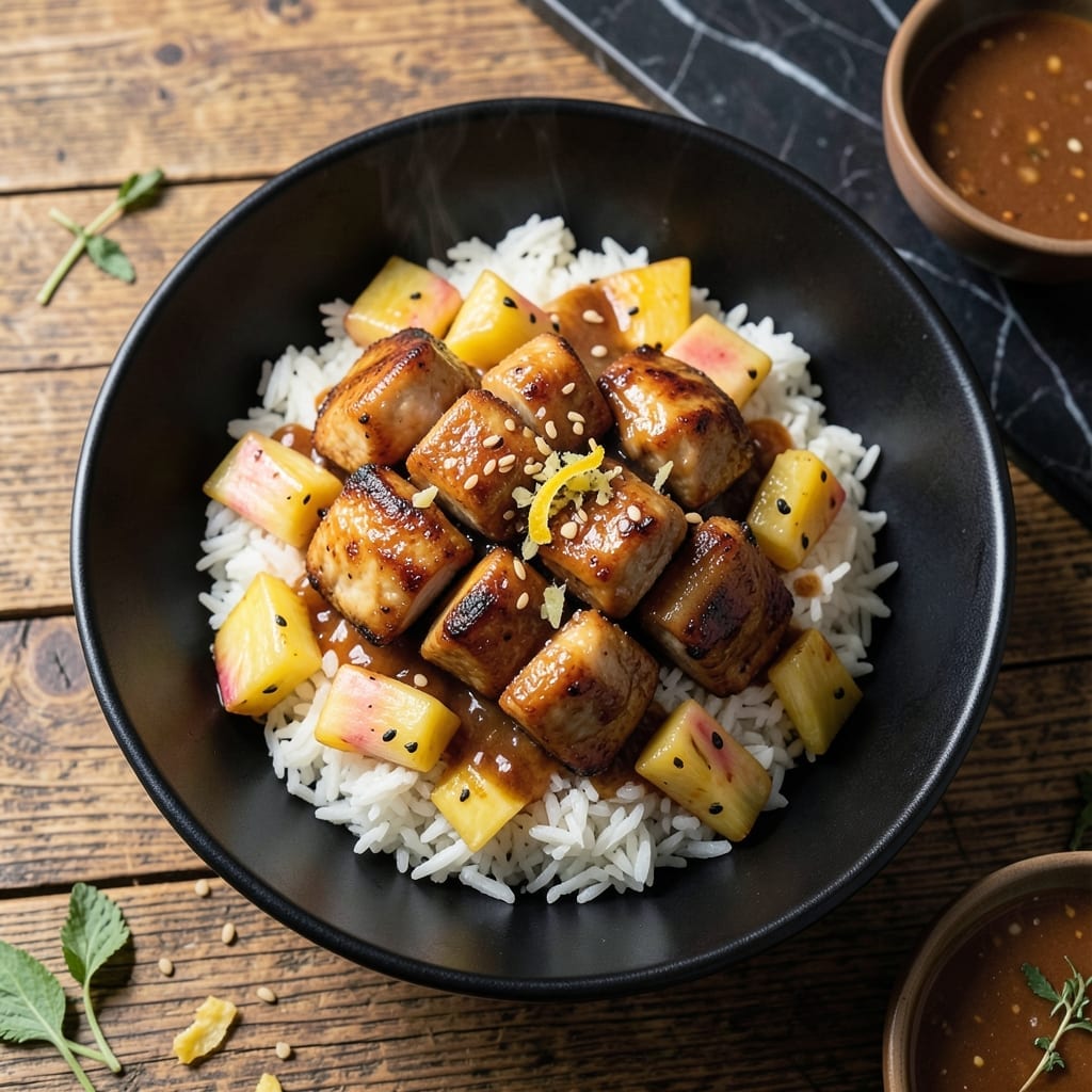 Pineapple Chicken Rice Bowl Recipe: Tropical Sweetness Meets Savory Balance