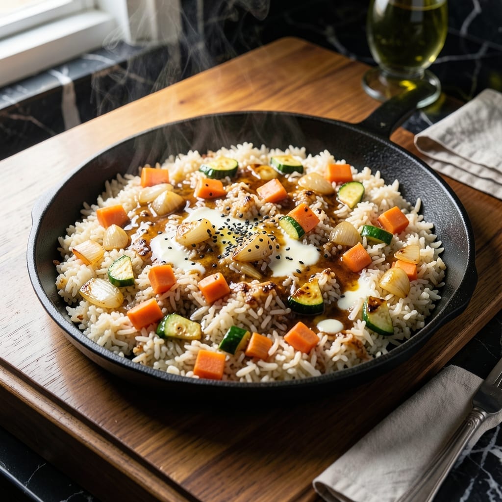 Teppanyaki Rice Recipe: Hibachi-Style Fried Rice With Savory Soy Glaze Teppanyaki Rice Recipe: Hibachi-Style Fried Rice With Savory Soy Glaze