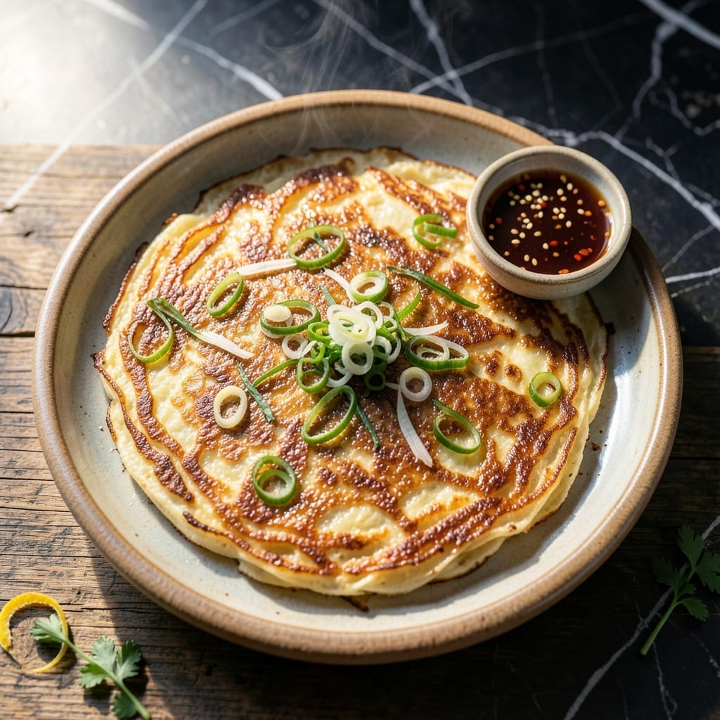 Korean Pancake Recipe Rice Flour: Savory Crisp With Green Onion Punch