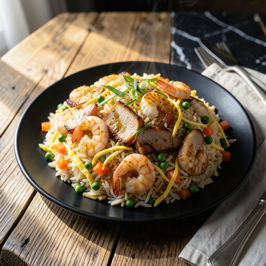 Fu Chow Fried Rice Recipe: Wok-Tossed Umami With Pork and Shrimp