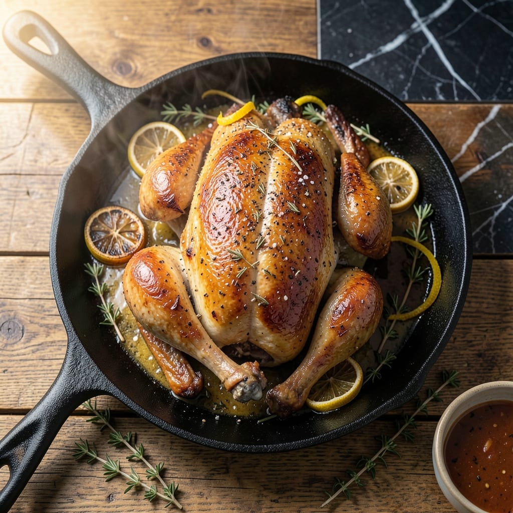 Chicken Under a Brick Recipe: Crispy Skin and Even Cooking