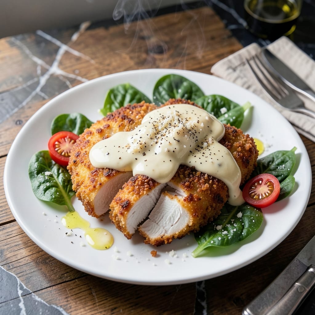 Cesar Chicken Recipe: Zesty Parmesan Crunch on Tender Cutlets Cesar Chicken Recipe: Zesty Parmesan Crunch on Tender Cutlets