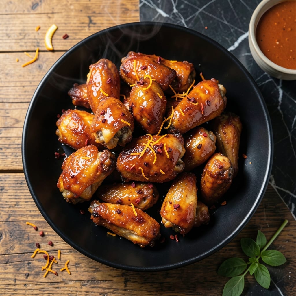 Orange Pepper Chicken Wings Recipe: Sweet Heat With Citrus Zing
