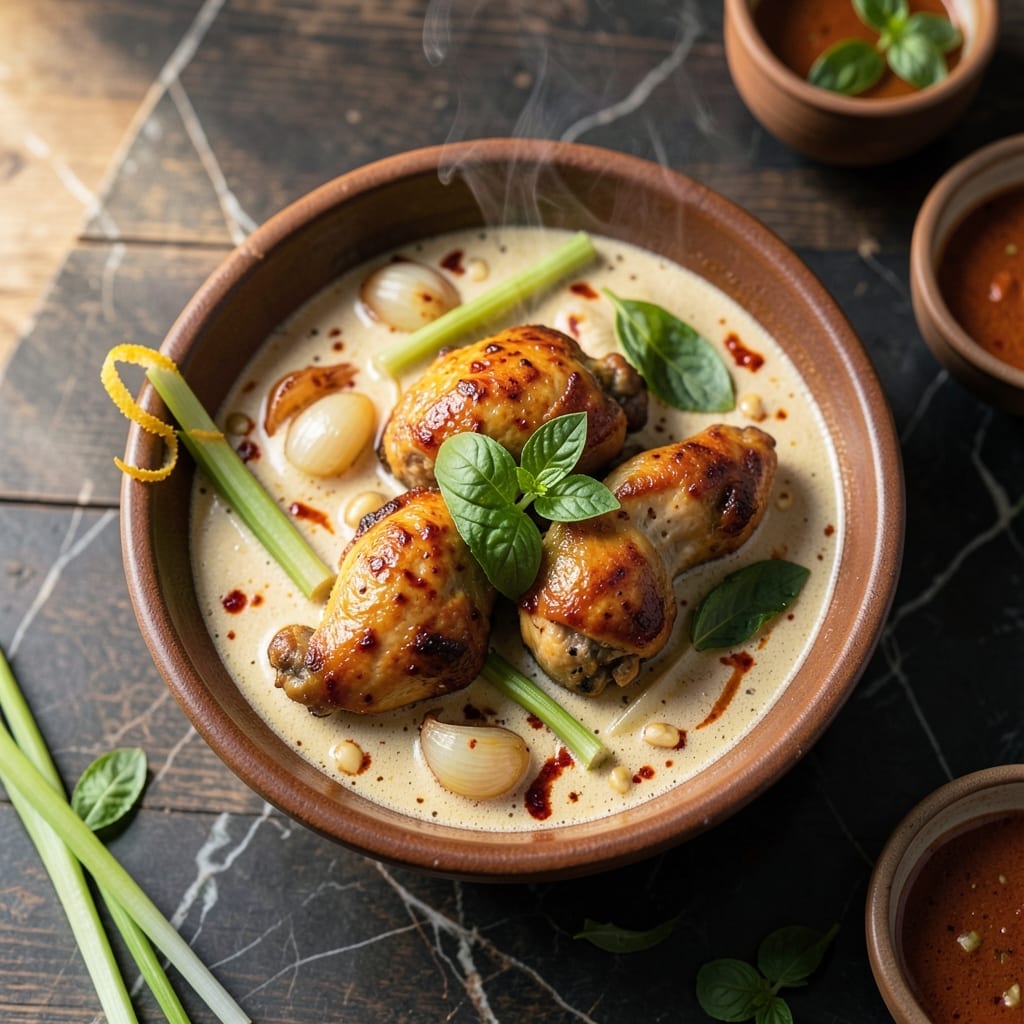 Fragrant Chicken Curry Recipe: Thai Basil and Lemongrass Infusion Fragrant Chicken Curry Recipe: Thai Basil and Lemongrass Infusion