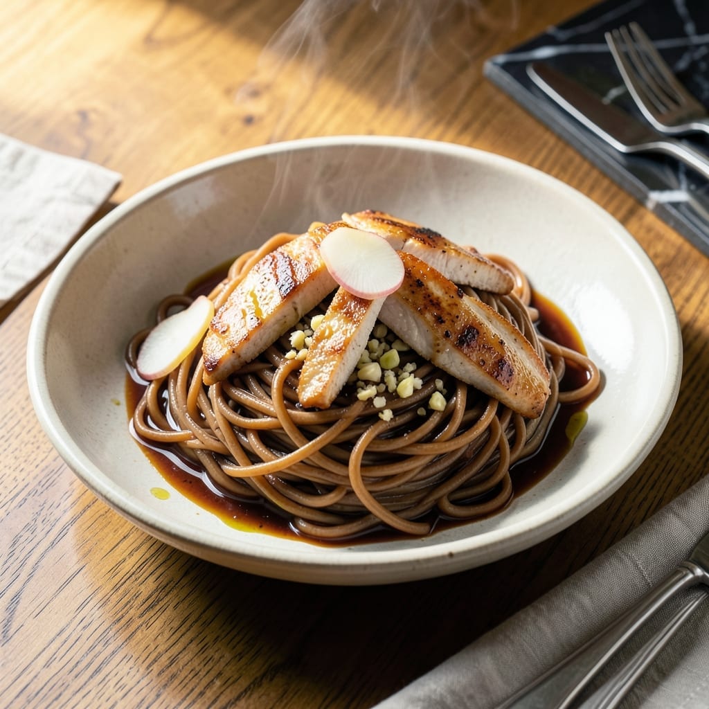 Chicken Soba Recipe: Nutty Buckwheat Noodles with Tender Chicken
