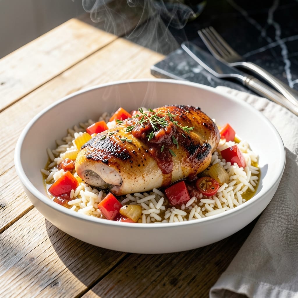 Italian Chicken and Rice Crockpot Recipe: Slow-Cooked Mediterranean Comfort