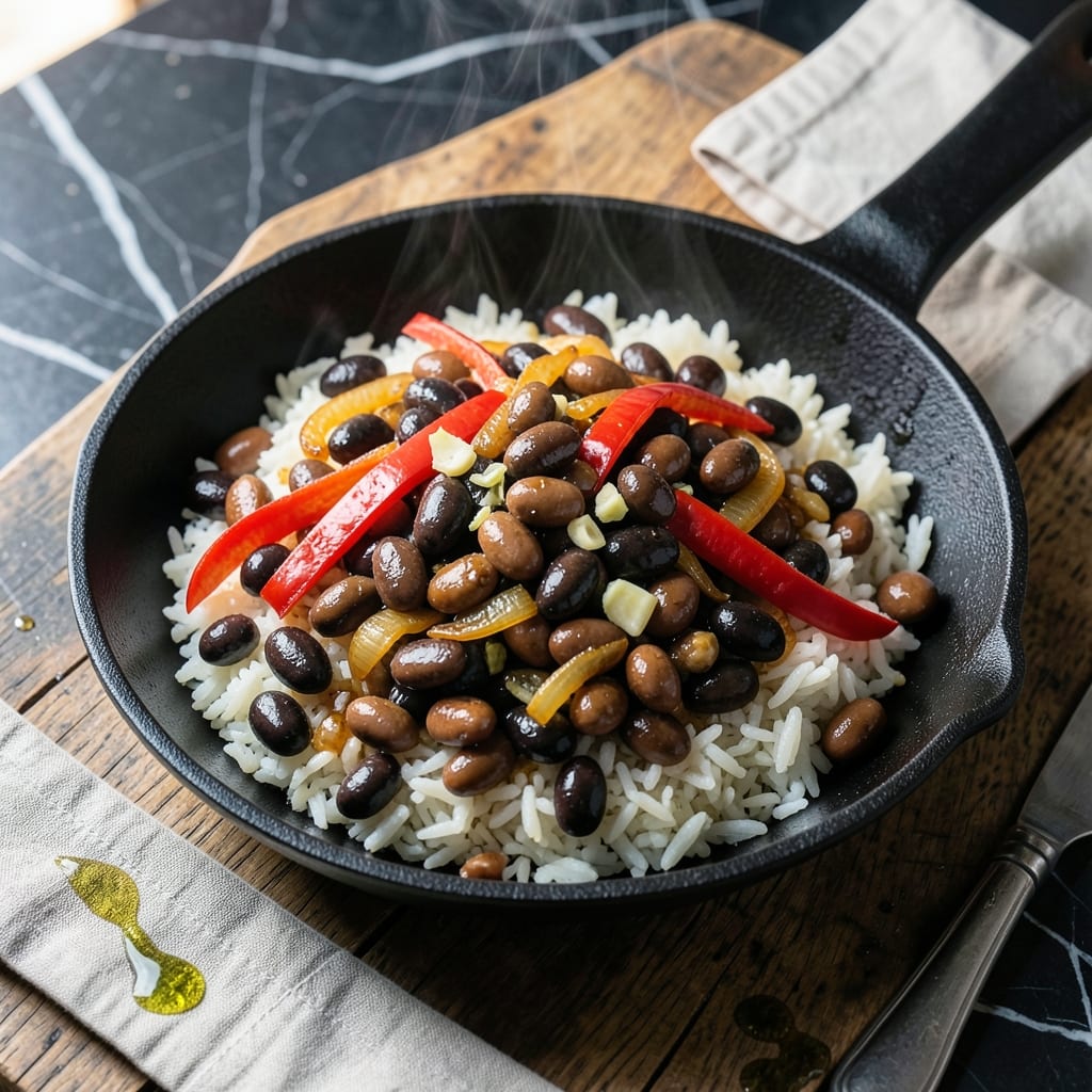 Fried Beans and Rice Recipe: Wok-Tossed Weeknight Staple