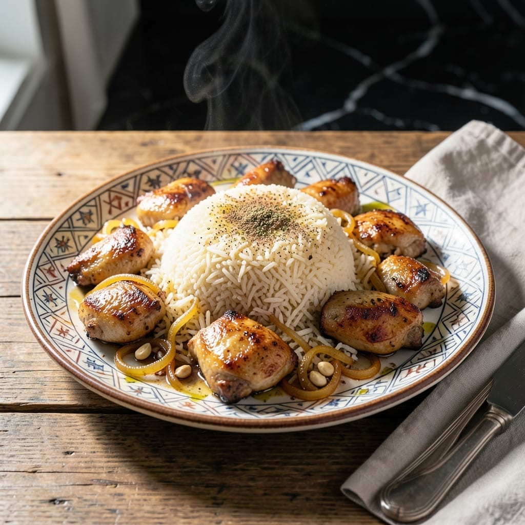 Majboos Rice Recipe: Spiced Middle Eastern Pilaf with Tender Grains