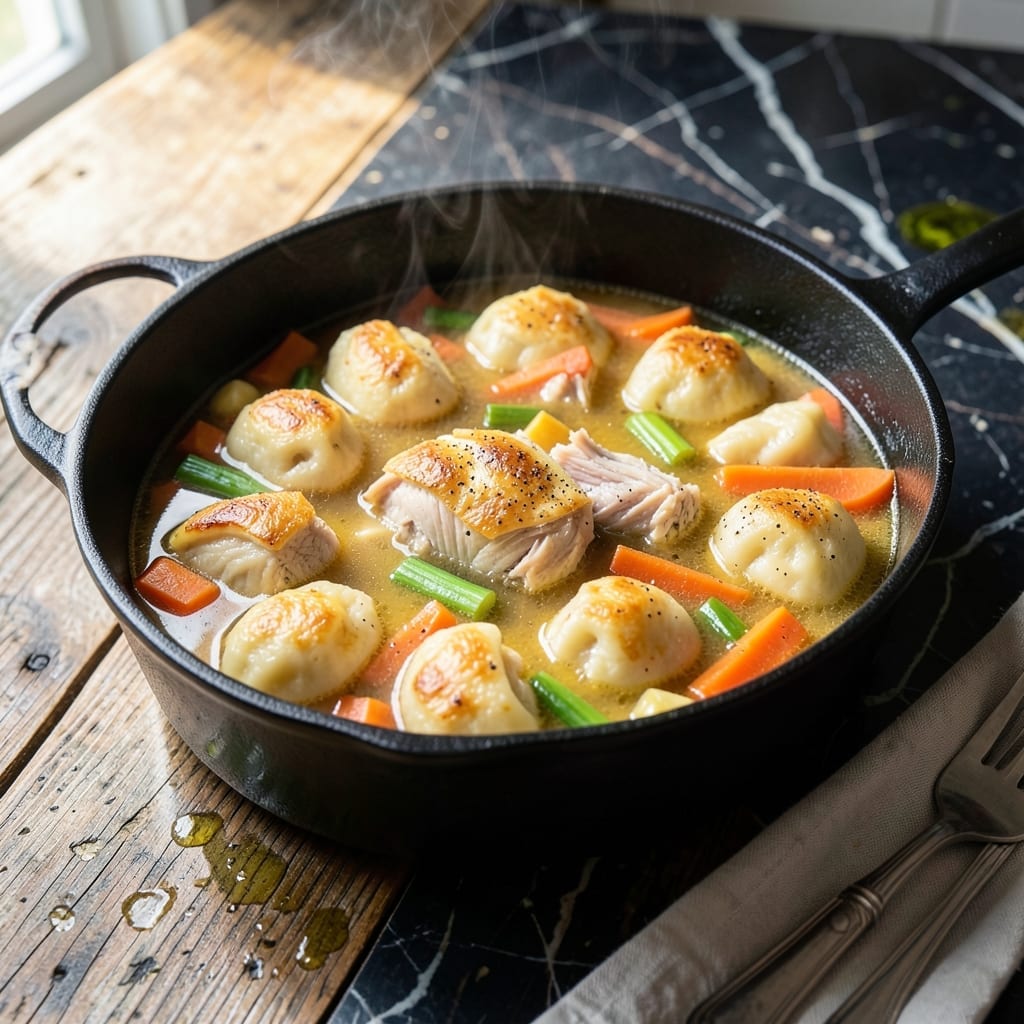 Chicken and Dumplings Recipe Easy: Fluffy Pillows in a Savory Broth Chicken and Dumplings Recipe Easy: Fluffy Pillows in a Savory Broth