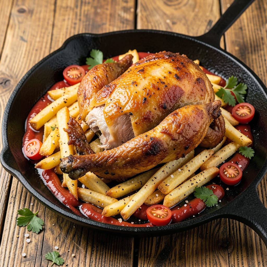 Deep Frying Whole Chicken Time Chart: Weight Based Minutes for Crispy Skin example with annotations