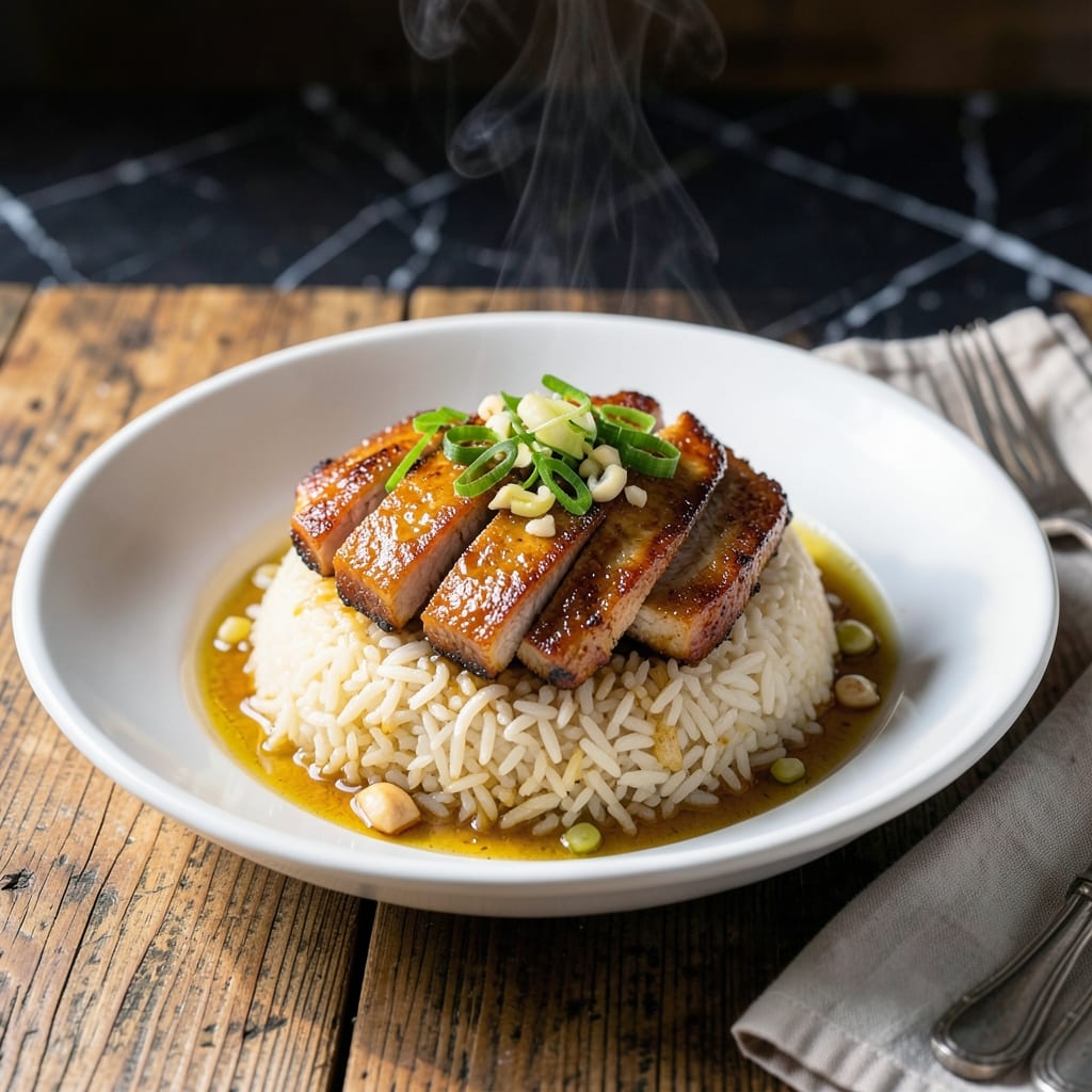 Pork Belly Rice Recipe: Crispy Top Over Savory Grains Pork Belly Rice Recipe: Crispy Top Over Savory Grains
