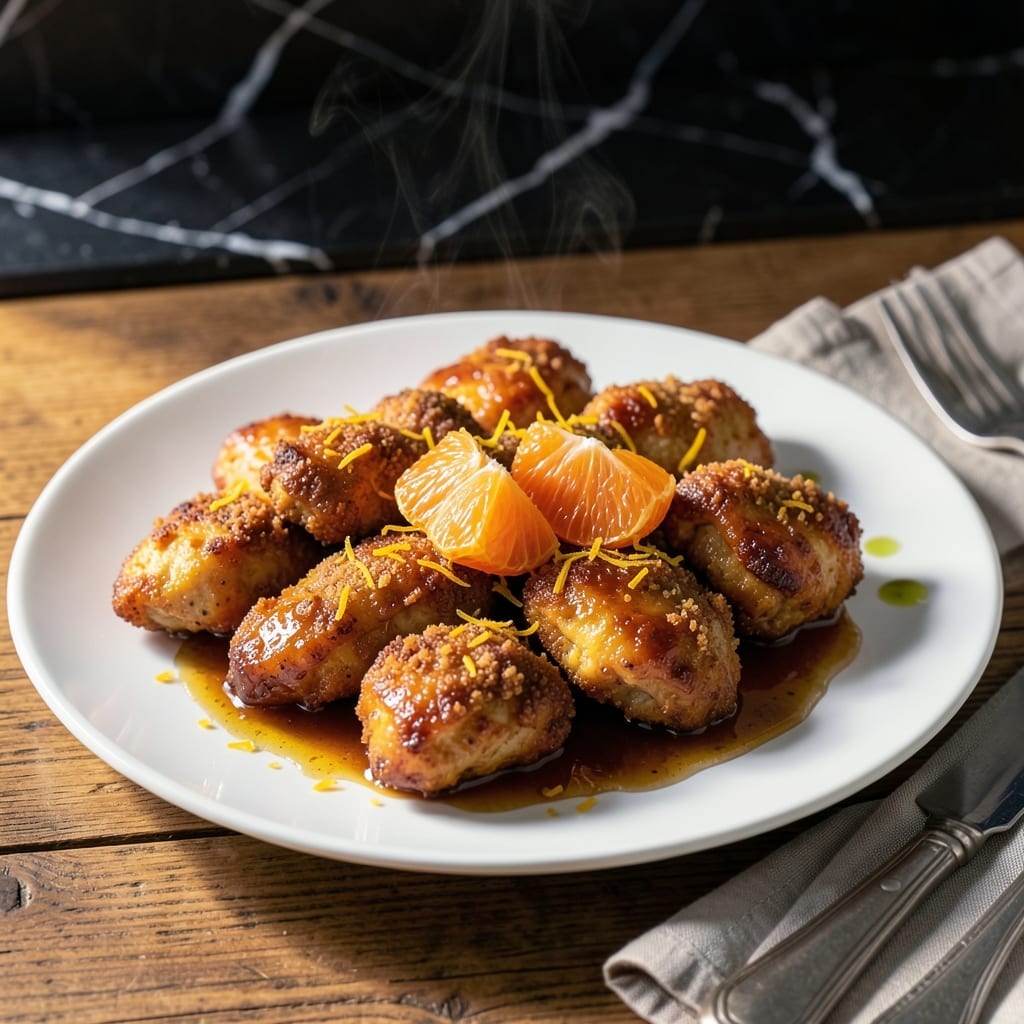Tangerine Chicken Recipe: Sweet Citrus Glaze With Crispy Bites Tangerine Chicken Recipe: Sweet Citrus Glaze With Crispy Bites