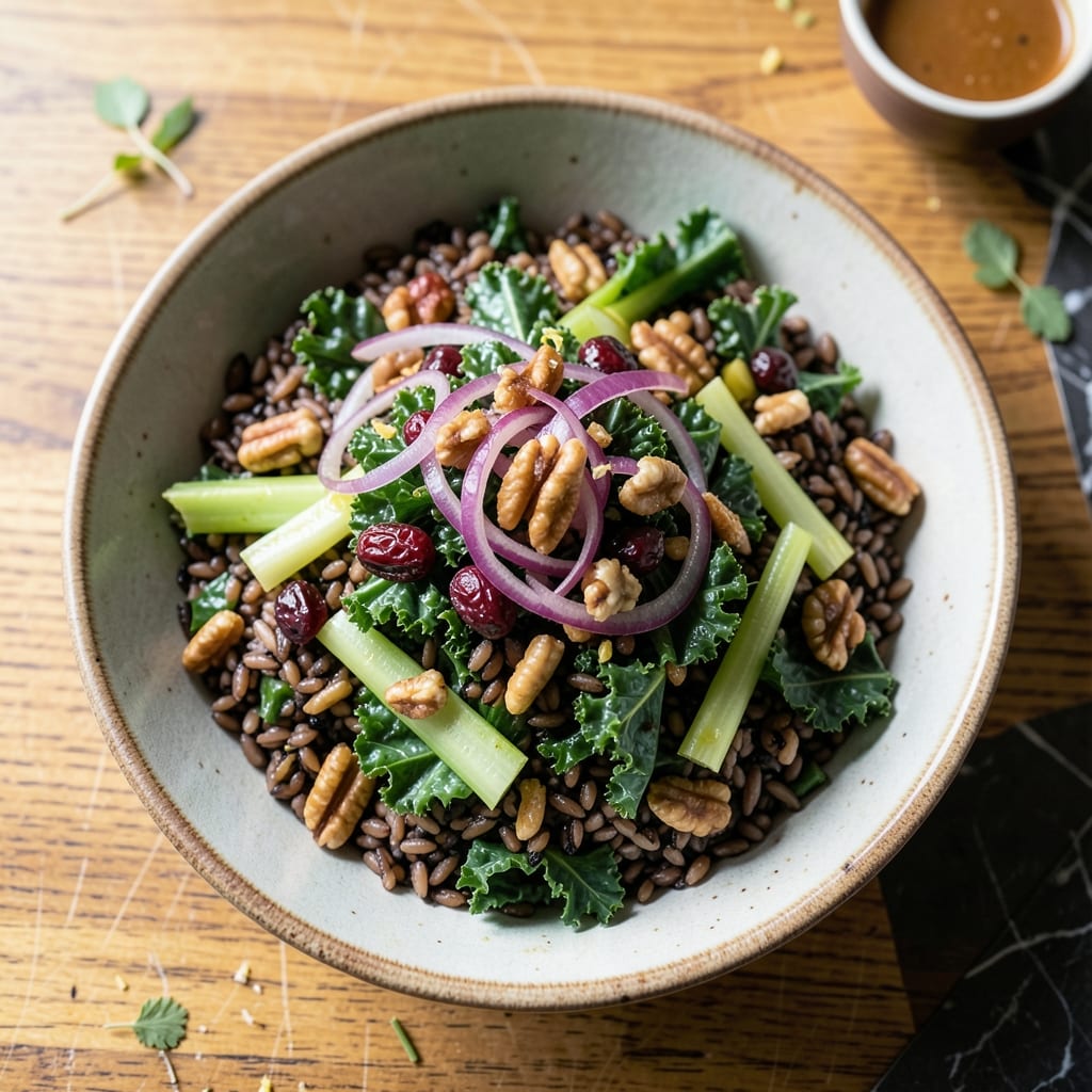 Cubby's Wild Rice and Kale Salad Recipe: Earthy Crunch With Lemon Zing