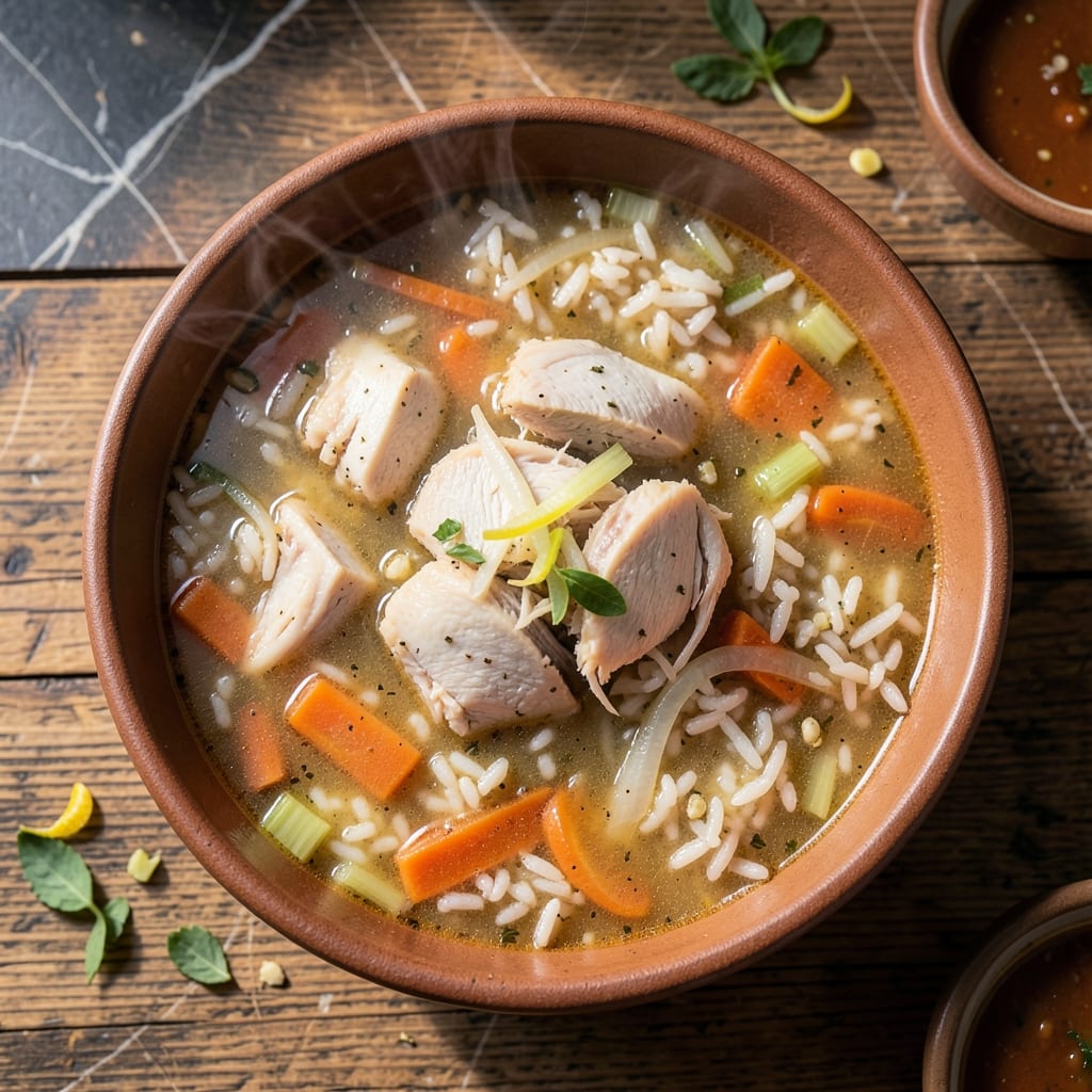 Hearty Chicken and Rice Soup Recipe: Soul-Warming Broth With Tender Bites Hearty Chicken and Rice Soup Recipe: Soul-Warming Broth With Tender Bites