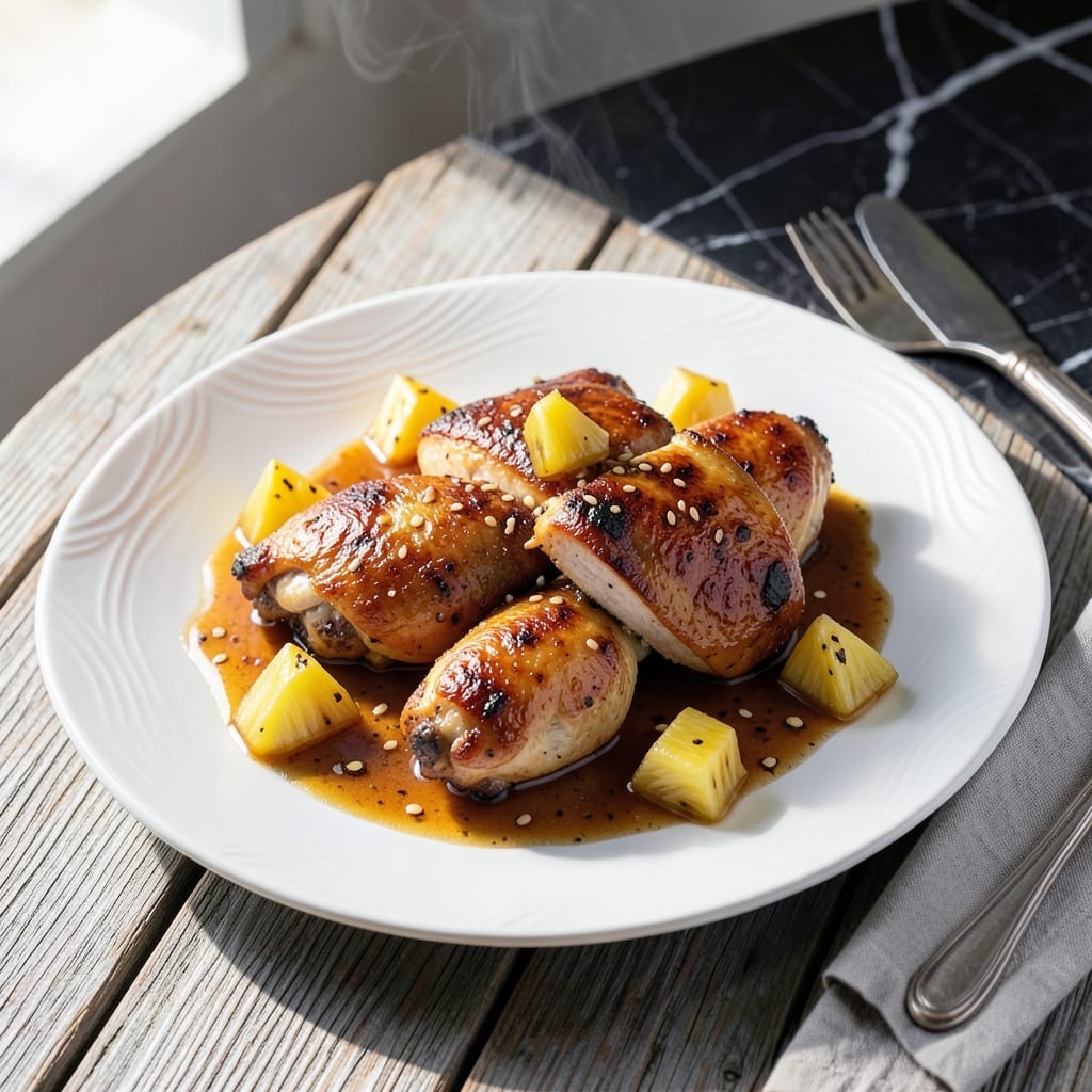 Chicken Waikiki Beach Recipe: Pineapple Glazed Island Style Chicken Chicken Waikiki Beach Recipe: Pineapple Glazed Island Style Chicken