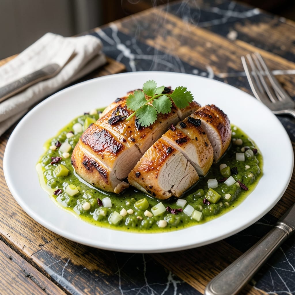Chicken Tomatillo Recipe: Zesty Green Sauce With Tender Bites Chicken Tomatillo Recipe: Zesty Green Sauce With Tender Bites