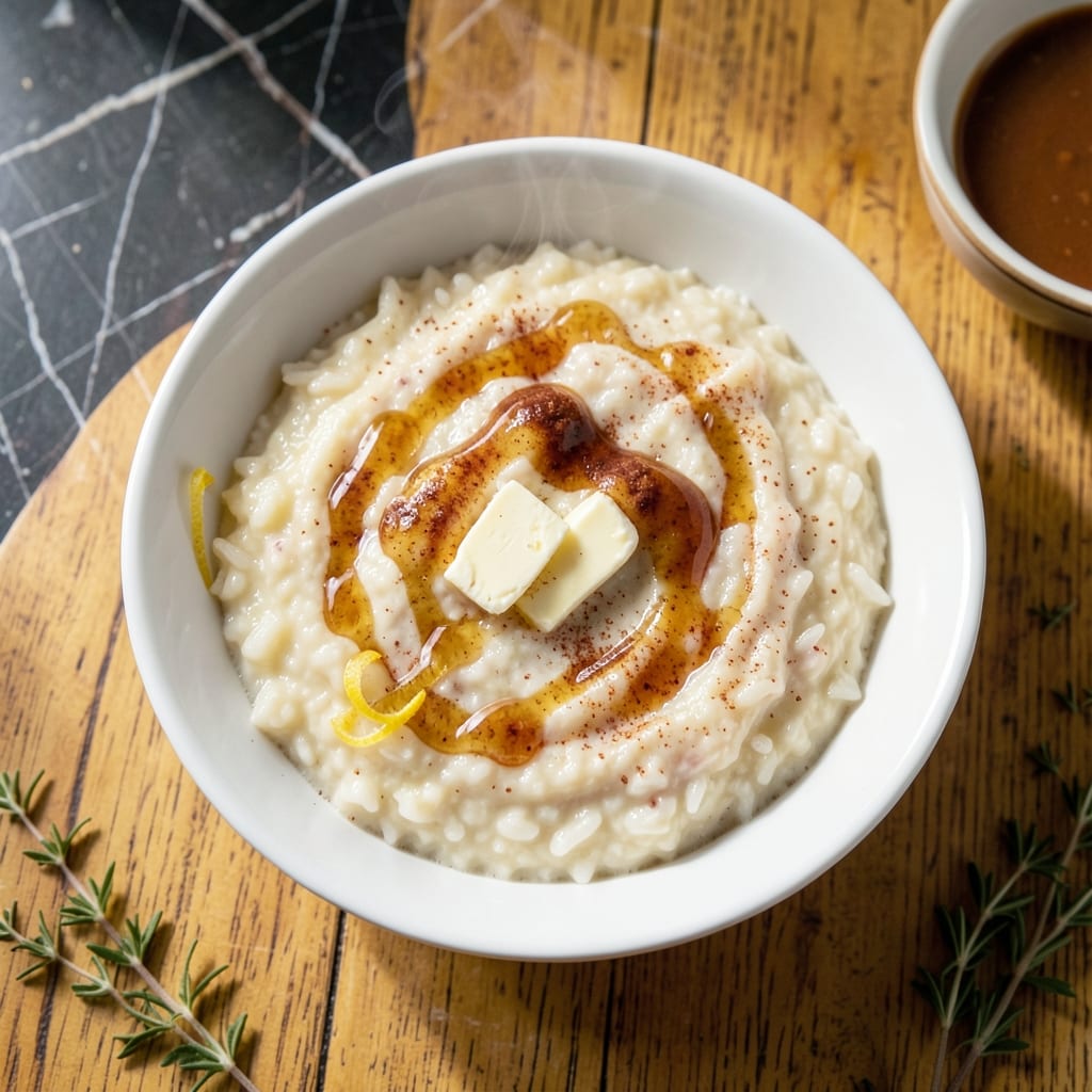 Homemade Rice Pudding Recipe in Oven: Baked Creamy Custard with Vanilla