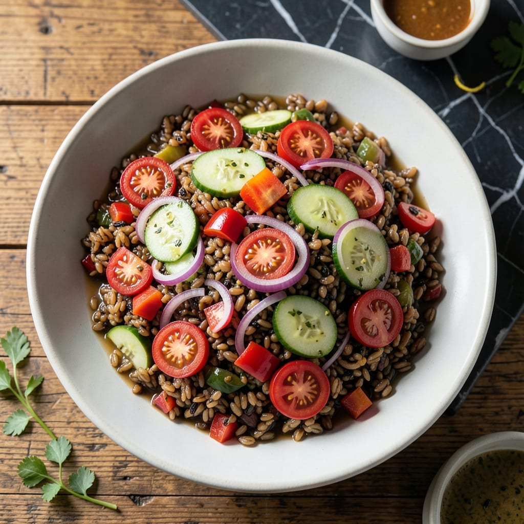 Savory Wild Rice Salad Recipe: Nutty Crunch Meets Garden Freshness
