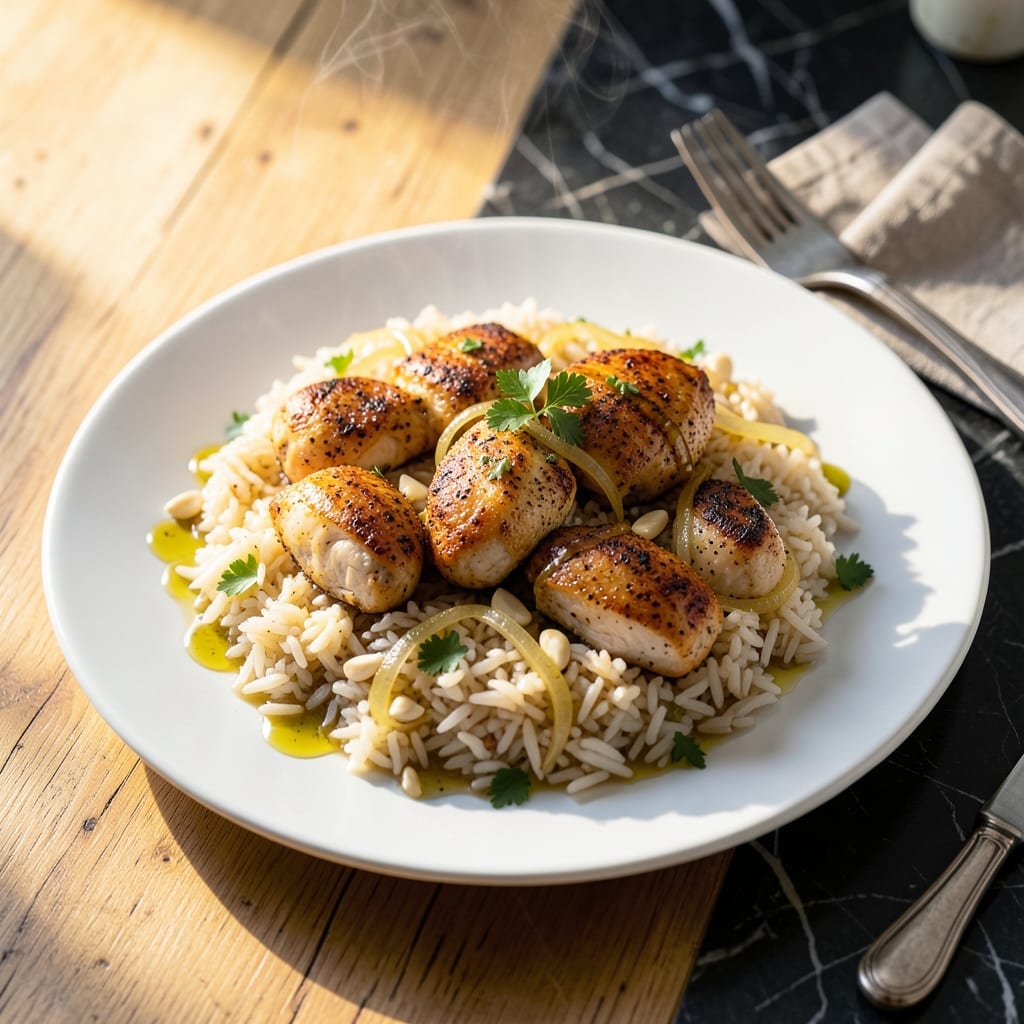 Air Fryer Chicken and Rice Recipe: One-Pot Crispy and Fluffy Delight