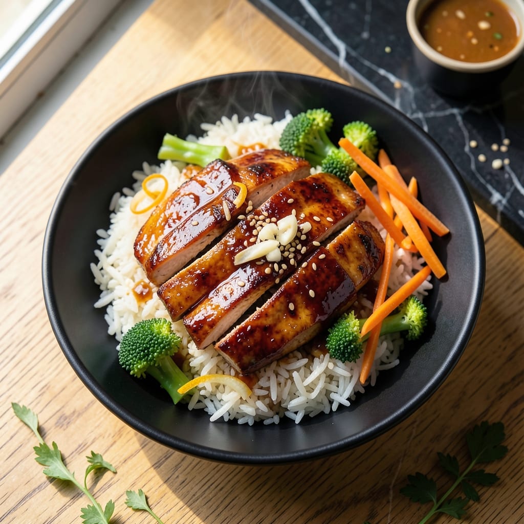 Healthy Teriyaki Chicken Rice Bowl Recipe: Glazed Protein Over Fluffy Grains
