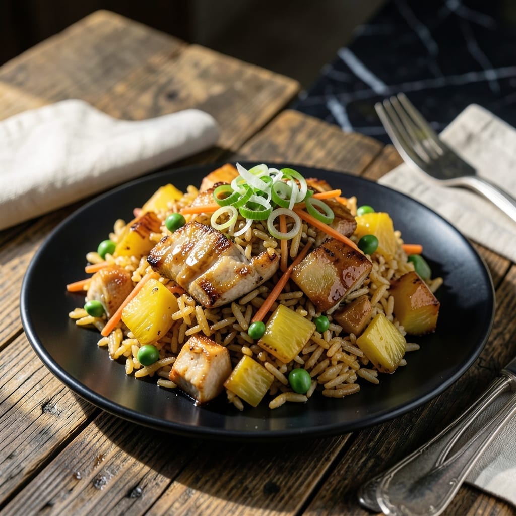 Pineapple Pork Fried Rice Recipe: Tropical Sweetness Meets Savory Wok Char Pineapple Pork Fried Rice Recipe: Tropical Sweetness Meets Savory Wok Char