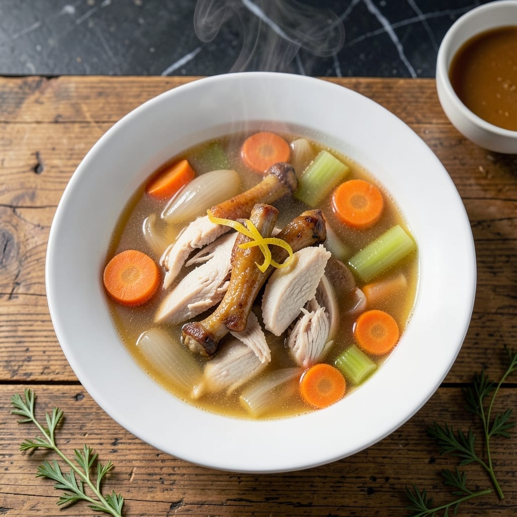 Chicken Soup Recipe: Homestyle Broth With Tender Shreds
