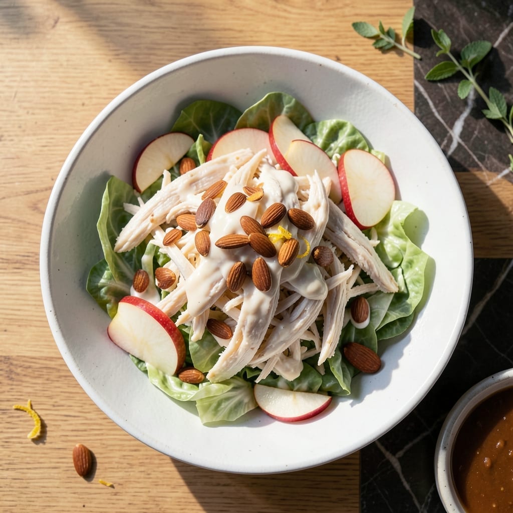 Napa Chicken Salad Recipe: Crisp Apples and Toasted Almonds Napa Chicken Salad Recipe: Crisp Apples and Toasted Almonds