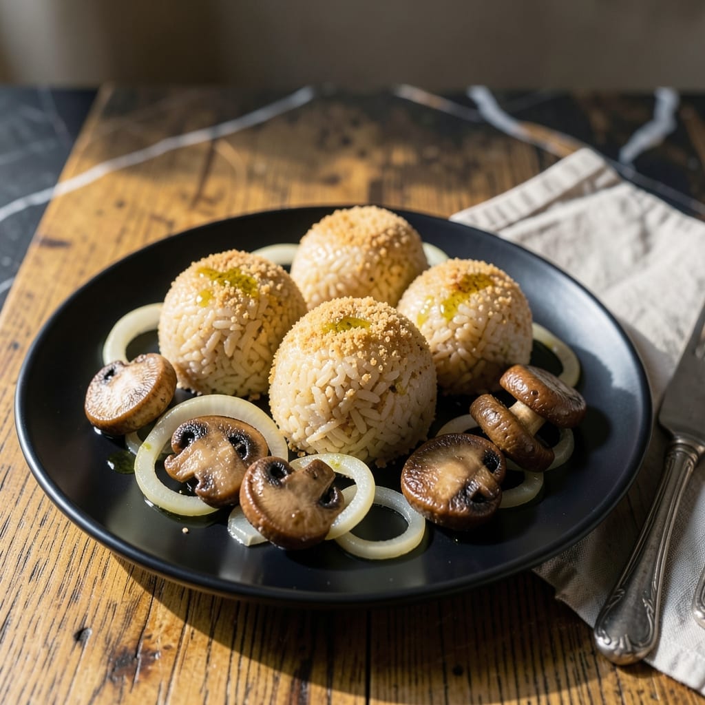 Gluten Free Rice Balls Recipe: Crispy Outside Soft Inside