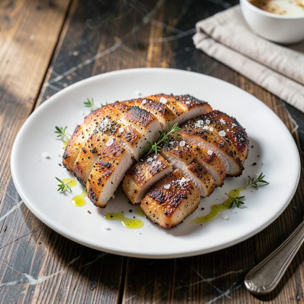 Dark Chicken Cutlet Recipe: Black Pepper Crusted Crispy Bites