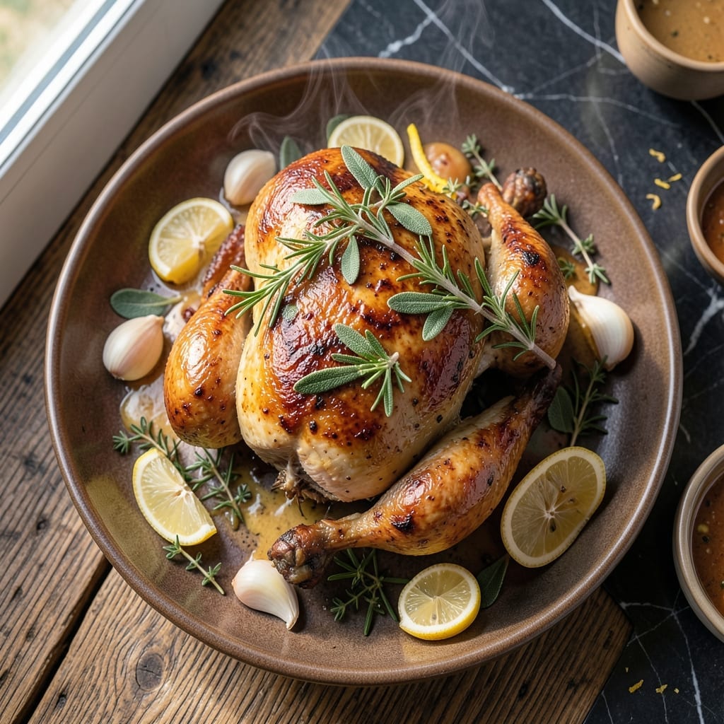 Roasted Chicken Recipe: Herb-Infused Crispy Skin and Juices