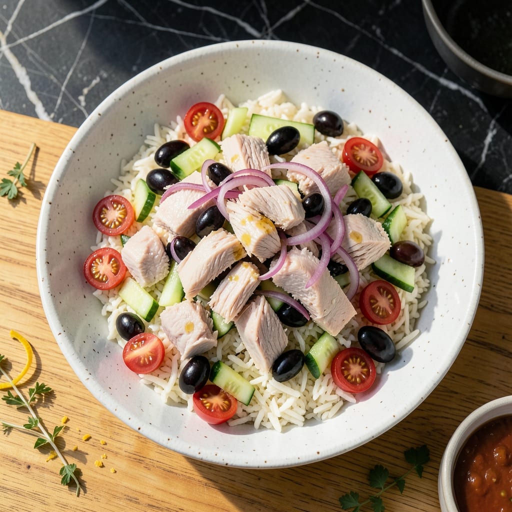 Tuna Rice Salad Recipe: Mediterranean Freshness in a Bowl
