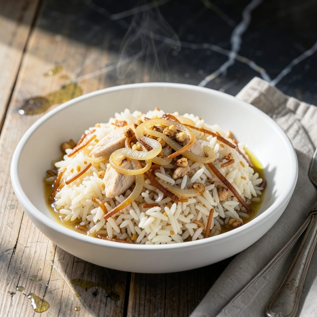 Rice Pilaf Recipe Easy: Foolproof Fluffy Grains with Golden Toasted Vermicelli